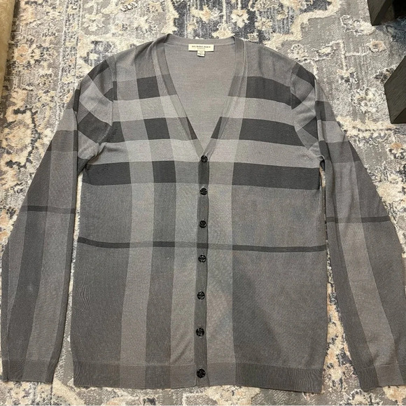 Burberry Sweater Cardigan Silk Cashmere - Picture 1 of 9